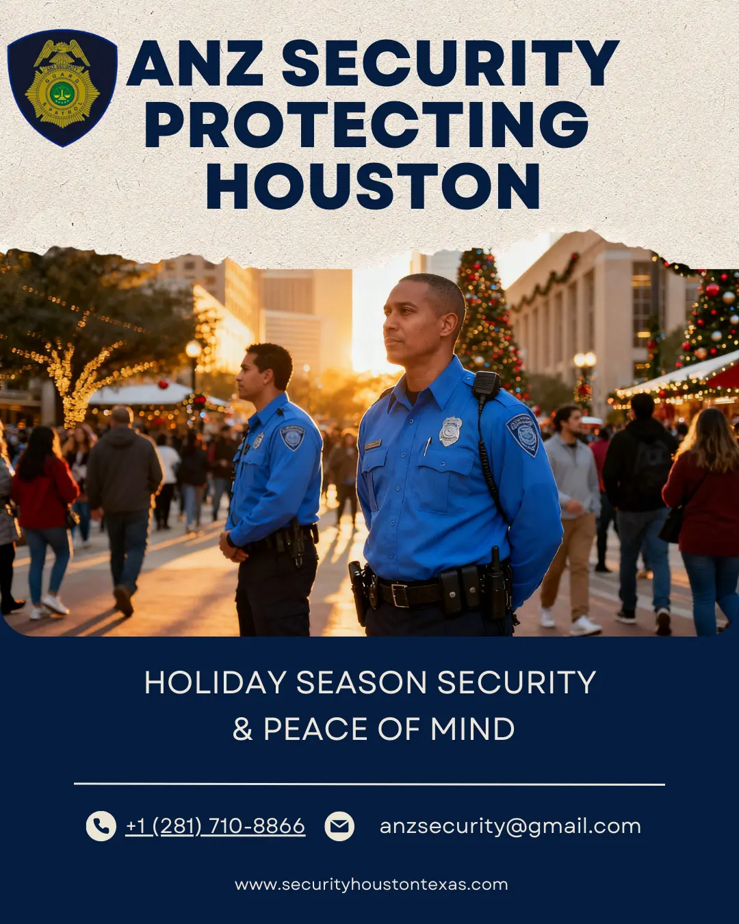 Holiday Security guards in Houston