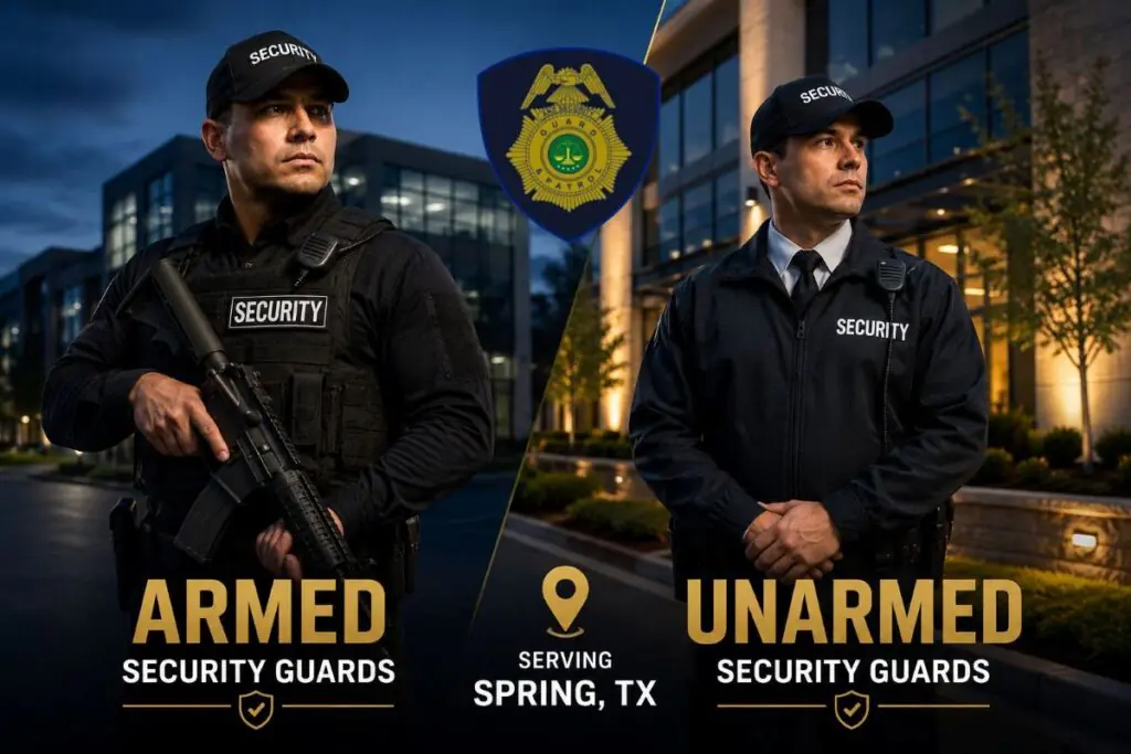 Armed & Unarmed Security Guards in Spring TX