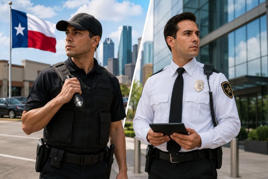 Security Guard vs Security Officer in Texas